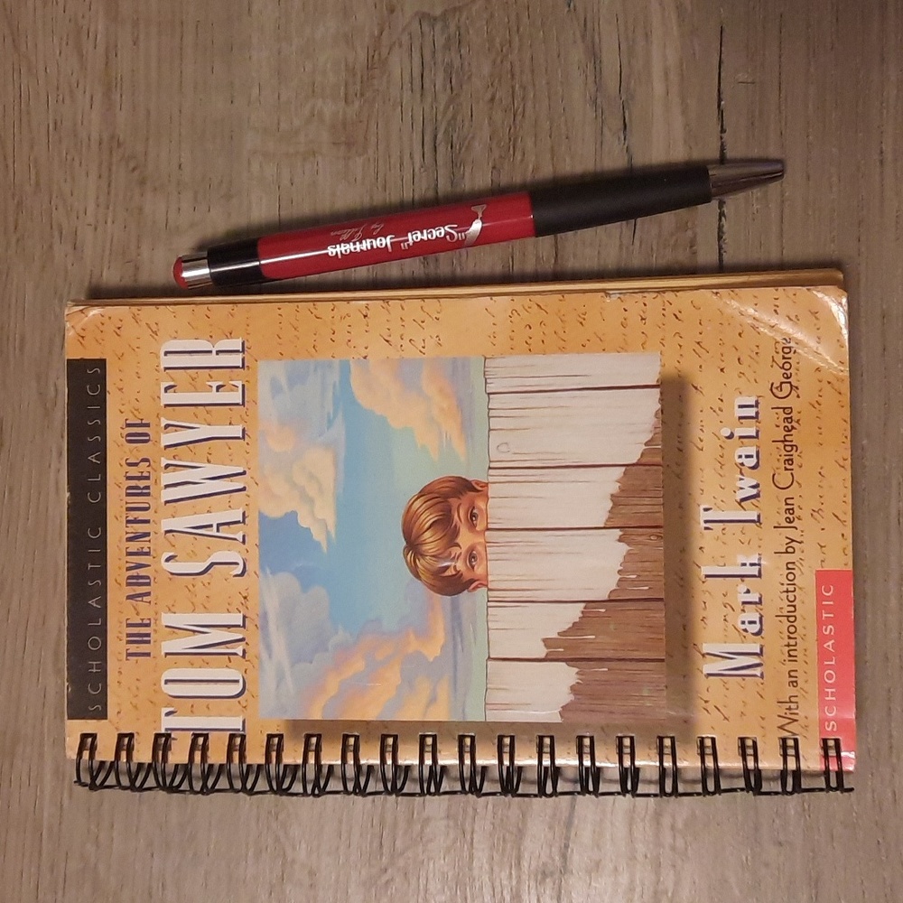 Secret Journal "The Adventures of Tom Sawyer" 📚 Handmade Journal